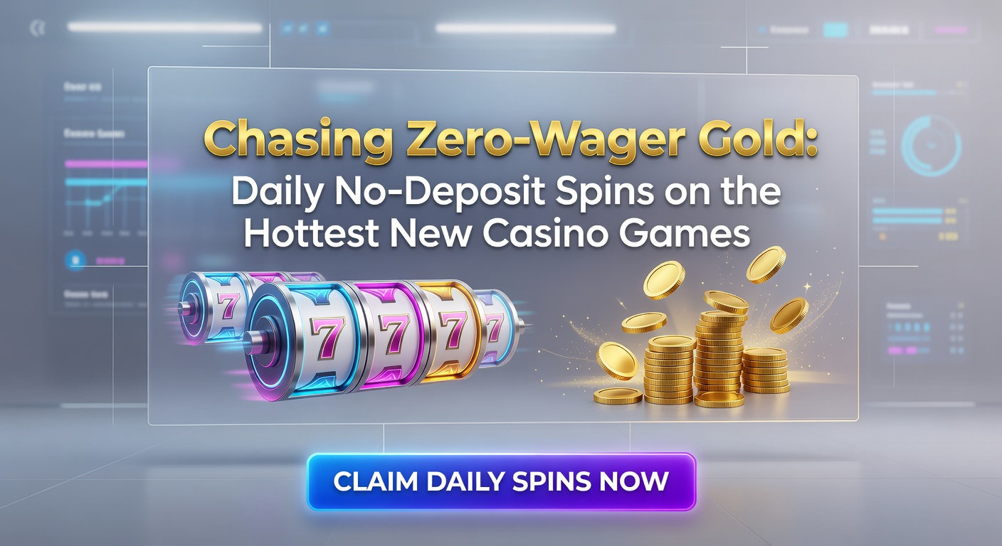 Close-up of a mobile phone screen showing a no-deposit spin promotion on a vibrant new slot game, with zero-wager terms highlighted