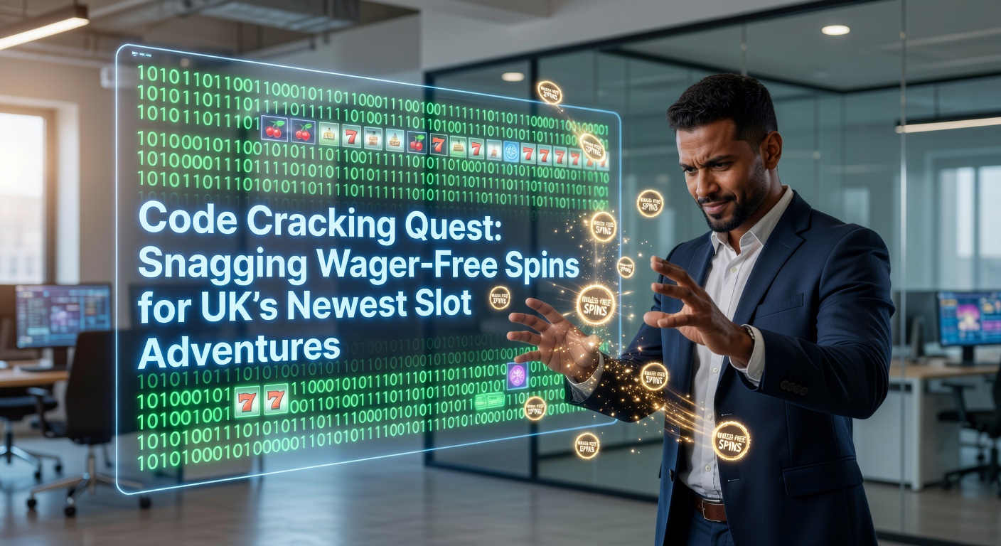Adventurer decoding a treasure map leading to slot machine symbols and free spin icons, representing the hunt for promo codes