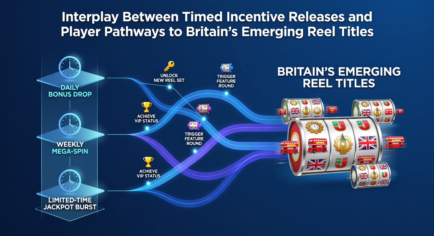 Visual representation of timed bonus schedules guiding players through new slot releases in Britain