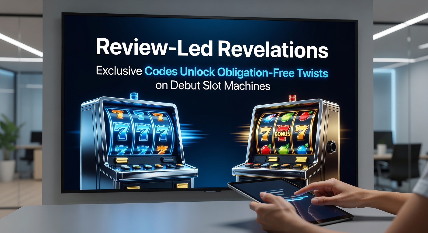 Close-up of a casino review dashboard displaying active promo codes next to vibrant new slot previews and player win screenshots