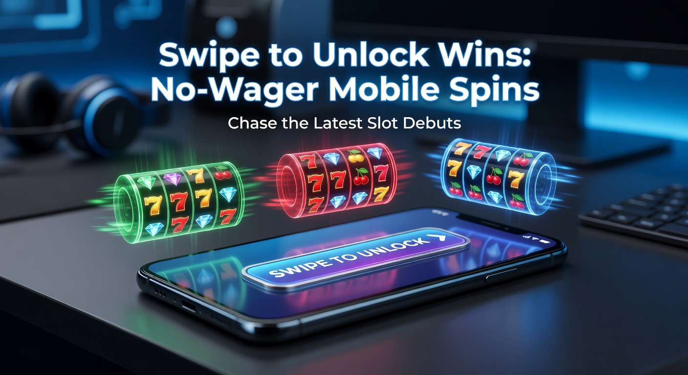 Vibrant mobile screen displaying colorful slot reels spinning with no-wager free spin notifications popping up