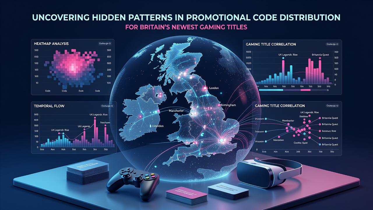Chart showing temporal distribution of promotional codes for new UK slot titles
